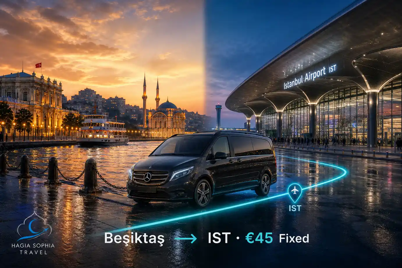 besiktas to istanbul airport waterfront to IST cover
