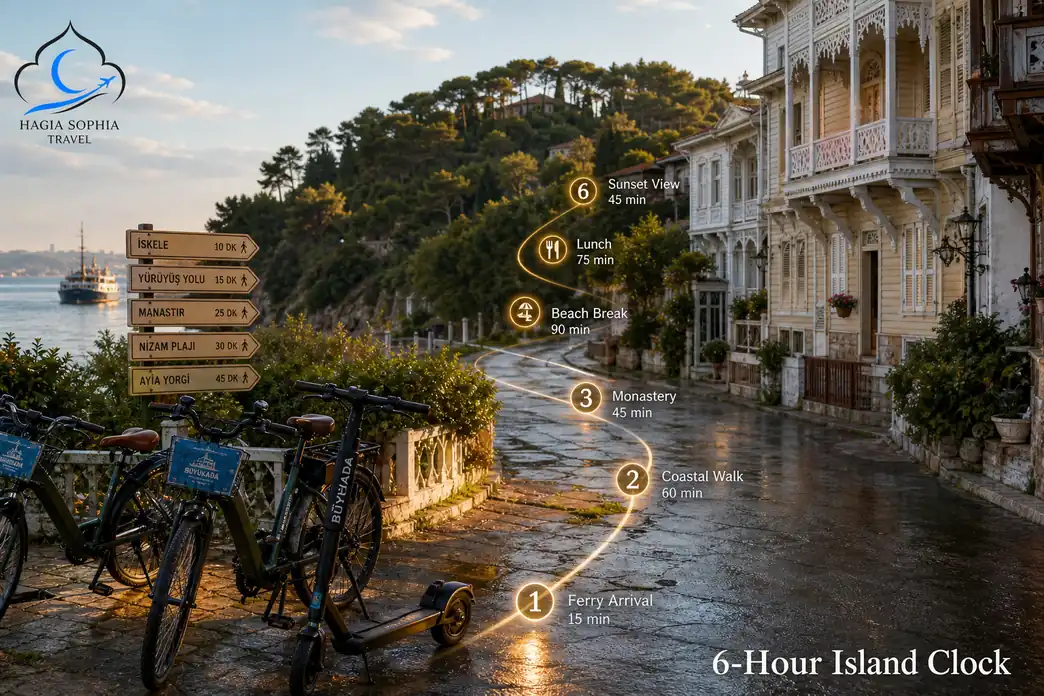 buyukada day trip best 6-hour island clock plan cover