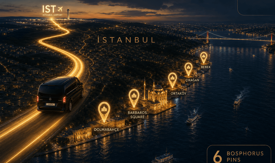 istanbul airport to besiktas private transfer cover IST Gate 9 to Beşiktaş