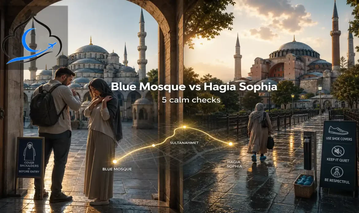 istanbul mosque etiquette calm checks Blue Mosque Hagia Sophia