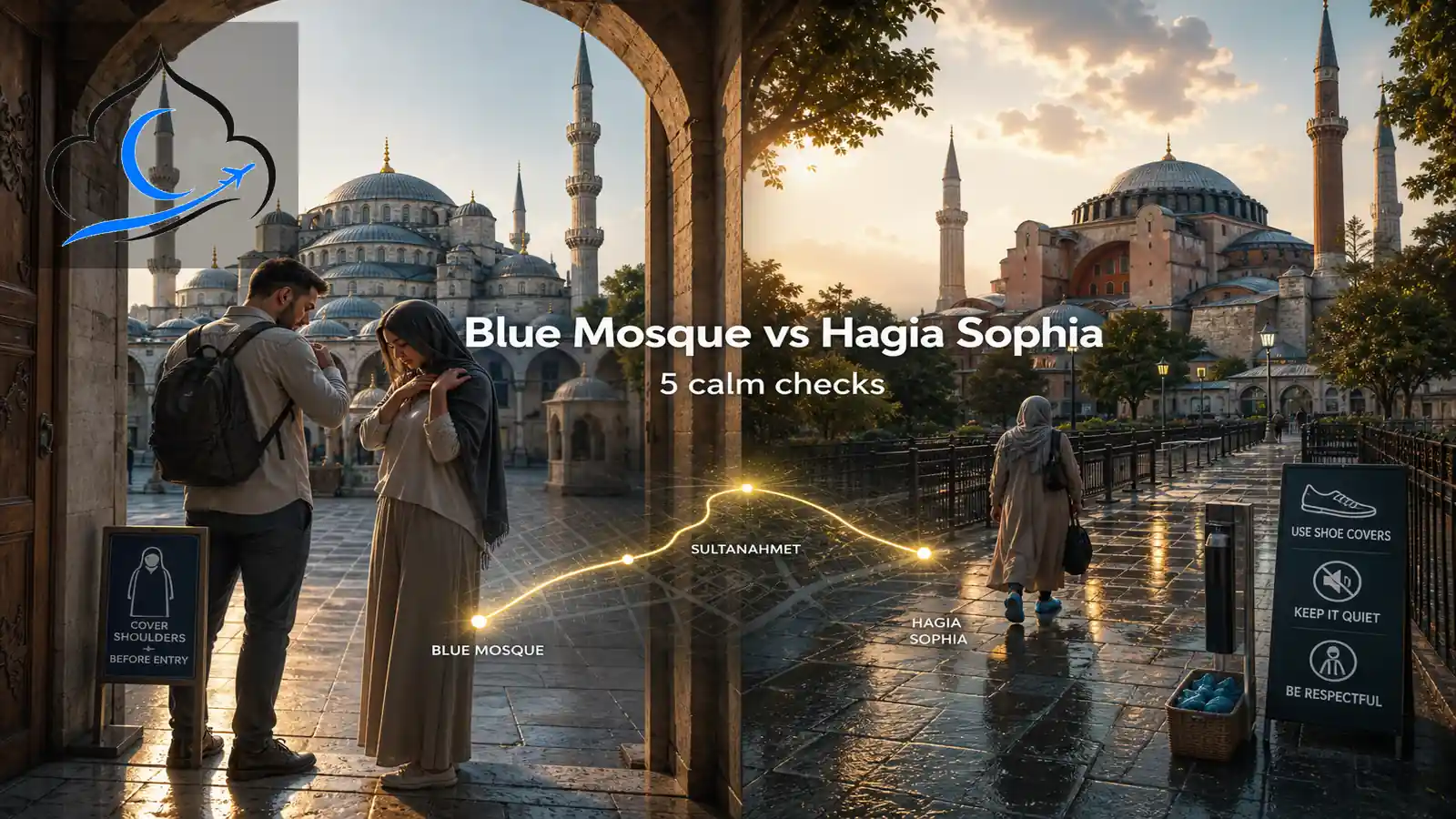 istanbul mosque etiquette calm checks Blue Mosque Hagia Sophia
