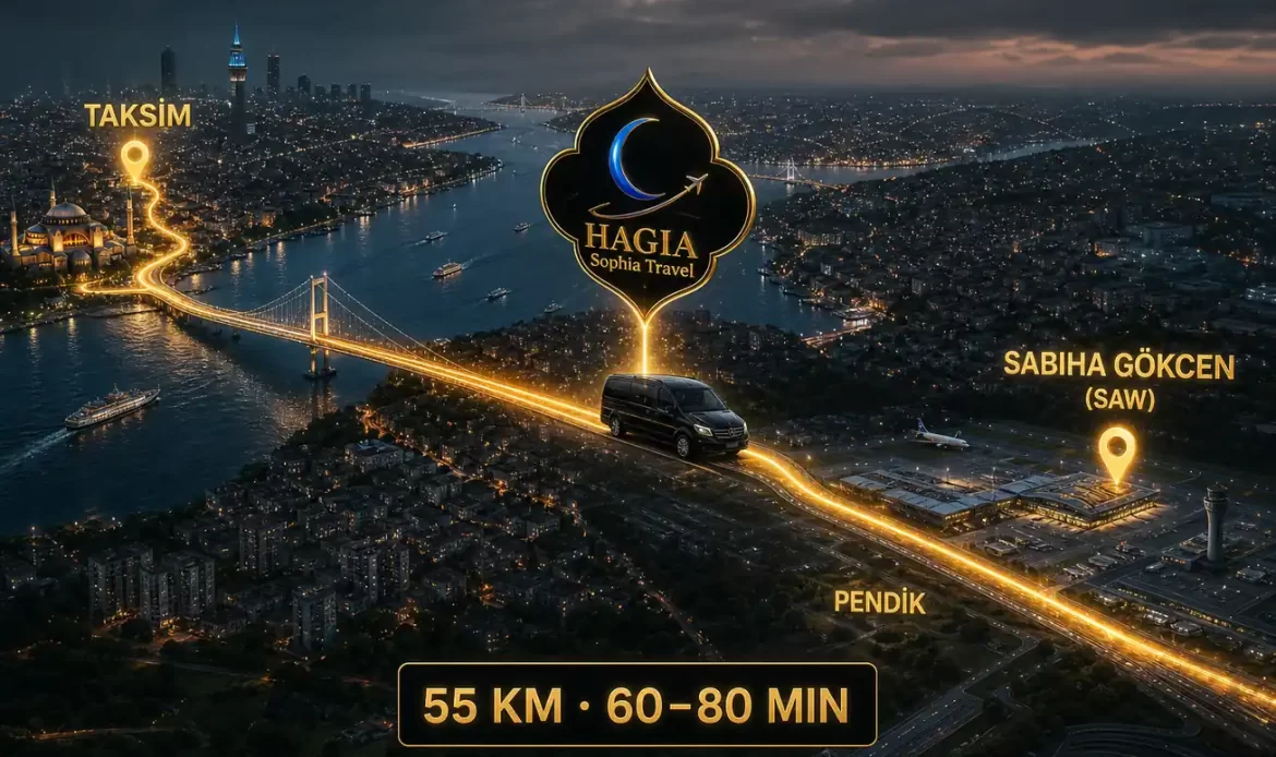 taksim to sabiha gokcen Hagia Sophia Travel hotel pickup van