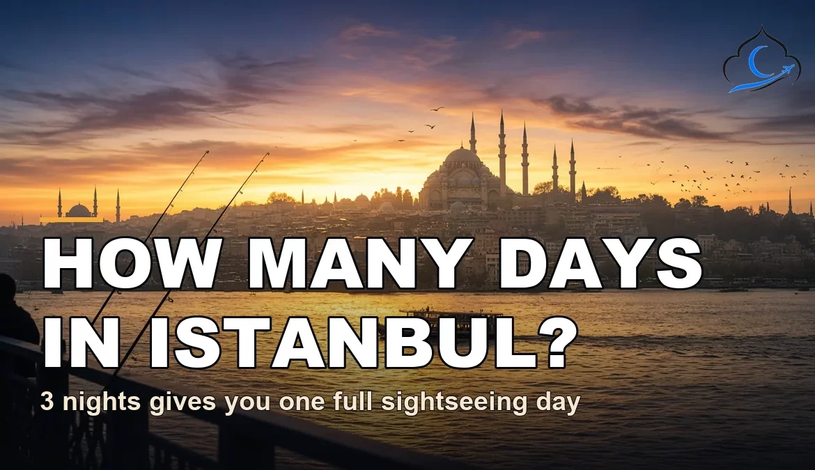 How many days in Istanbul answered over the Golden Horn at sunset