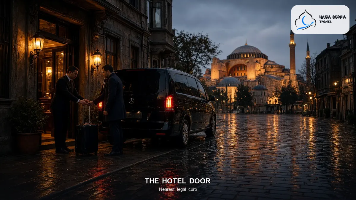 Istanbul airport hotel transfer from Gate 9 to a Sultanahmet hotel door