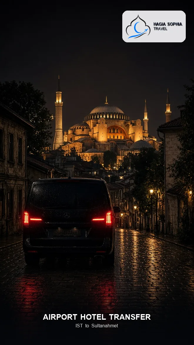 Istanbul airport hotel transfer from Gate 9 to a Sultanahmet hotel door