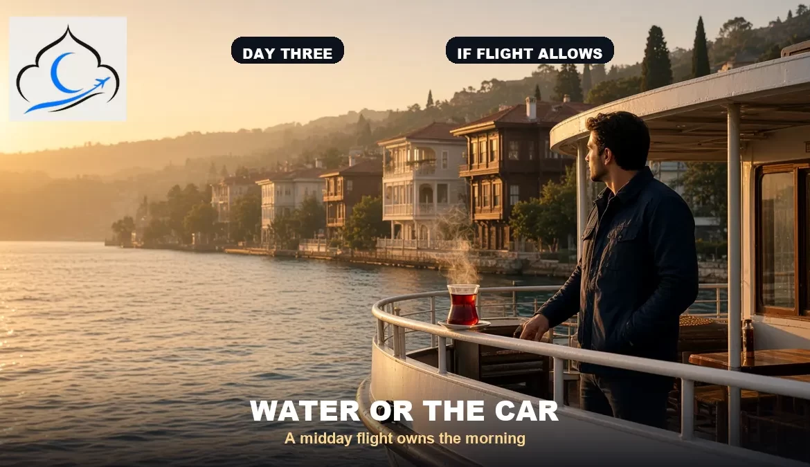 Istanbul 3 day itinerary arrival toward Hagia Sophia at dusk