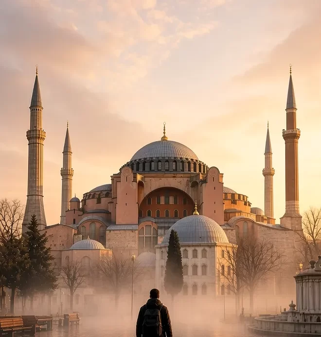 Istanbul on Tuesday ridge walk toward Hagia Sophia with Topkapi closed