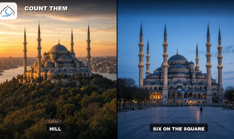 suleymaniye mosque terrace over the Golden Horn at dusk