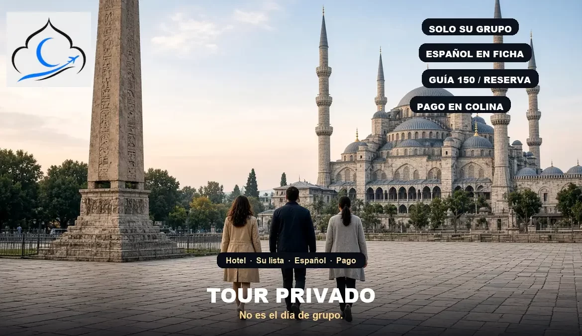 tour privado Estambul tres viajeros en el Hipódromo